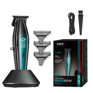 Cortadora de Pelo Profesional Inalámbrica V-270 V-992 con Cuchilla de Cerámica y Motor de 9000 RPM, para Barbería, Salón y Uso Doméstico, con Pantalla en Inglés - Product Image 2