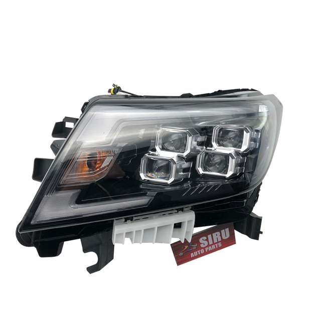 2024 Upgrade LED Headlights for Nissan Navara Frontier, High Brightness Projector Headlamps, Black Housing, Plug and Play