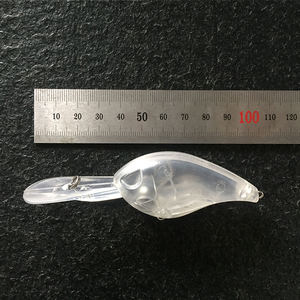 LVDE 10cm 15g unbemalte Kurbel köder Transparent Clear Blank Großer quadratischer Kurbel köder zum Bassa ngeln - Product Image 2