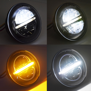 Faro LED de 5.75 Pulgadas (5-3/4) para Motocicleta <span class=keywords><strong>Harley</strong></span>, Luz Alta y Baja, DRL Ámbar, para <span class=keywords><strong>Harley</strong></span> Sportster <span class=keywords><strong>XL</strong></span> <span class=keywords><strong>883</strong></span> 1200 Dyna Softail - Product Image 4