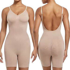 Body gainant sans couture de haute qualité pour <span class=keywords><strong>femme</strong></span> avec contrôle du ventre, effet push-up fessier, entrejambe ouvert et <span class=keywords><strong>invisible</strong></span> - Product Image 5