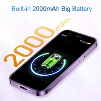 XS16 Teléfono Móvil Pequeño de 3 Pulgadas, Android 10, Batería Grande de 2000 mAh, 4G LTE, 3 GB + 64 GB, Mini Teléfono Inteligente, Teléfono Celular Android