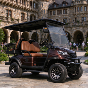 Voiturette de golf électrique 4 places avec logo personnalisé, véhicule de transfert pour hôtel-resort et réception - Product Image 1