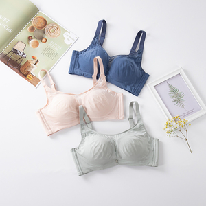 Al por mayor transparente de malla de diario cómodo suave ropa interior para mujeres cosido aros señoras sujetador con almohadil - Product Image 4