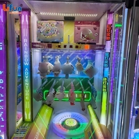 Machine de jeu d'arcade à monnayeur Rainbow Adventure pour 2 joueurs, avec jeu de billes roulantes et distribution de cadeaux, pour centres commerciaux et complexes