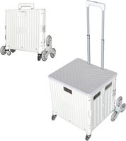 Chariot de courses pliable avec poignée télescopique et roues, chariot de camping pliable