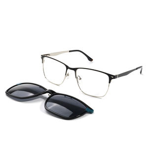 Gafas de Sol al por Mayor OEM 2026, Gafas de Sol de Moda con Media Montura, Marca Privada, Gafas de Sol de Lujo para Hombre con Clip - Product Image 2