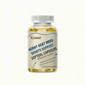 Suplemento Herbal Natural de Hierba de Cabra en Cápsulas Blandas de 800mg, 90 Unidades, para Energía Deportiva, Rendimiento en Entrenamientos y Nutrición Diaria - Product Image 1