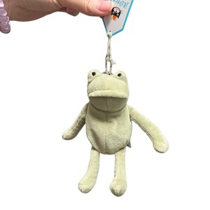 Llavero de peluche de Fergus, la rana triste Kawaii, estilo Jellycats, suave y relleno, colgante para bolso de Navidad, para regalo festivo, al por mayor - Product Image 1