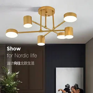 Plafonnier LED Sputnik suspendu au design nordique moderne, bras réglables, plafonnier, idéal pour la chambre à coucher ou la cuisine