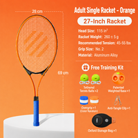 Set de Entrenamiento de Tenis para Principiantes, Pelota de Rebote, Cuerda Elástica, Base Rellenable, Kit de Práctica Individual para Entrenamiento de Golpe para Adultos y Niños