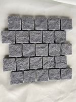 Dalles de pavés en granit gris de Chine, moins chères, finition naturelle sur cinq côtés, motif brique, pour allées, jardins, extérieur et usage industriel