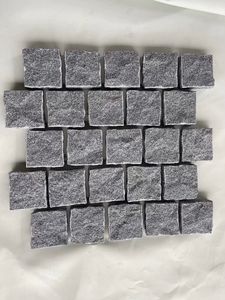 Dalles de pavés en granit gris de Chine, <span class=keywords><strong>moins</strong></span> chères, finition naturelle sur cinq côtés, motif brique, pour allées, jardins, extérieur et usage industriel - Product Image 2
