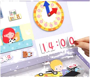 Children's Clock Toys For Time Learning Early Preschool Teaching Aids Whiteboard Kids' Hour Minute Second Cognition