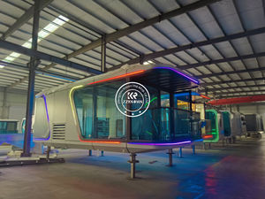 Capsula prefabbricata di lusso moderna capsula spaziale piccola <span class=keywords><strong>casa</strong></span> Mobile Mobile pieghevole contenitore spazio capsula - Product Image 4