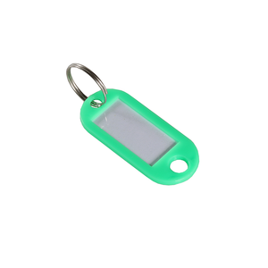 Porte-clés en plastique d'écriture à la main porte-clés étiquettes d'identification de bagage étiquettes porte-clés avec cartes de visite porte-clés porte-clés - Product Image 1