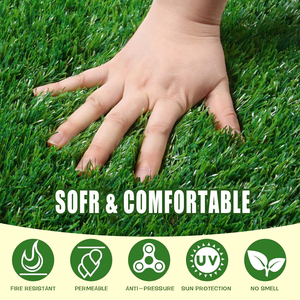 Herbe artificielle longue durée <span class=keywords><strong>pour</strong></span> tapis de paysage Tapis de football Herbe artificielle Verdure <span class=keywords><strong>synthétique</strong></span> Gazon artificiel <span class=keywords><strong>extérieur</strong></span> <span class=keywords><strong>Pelouse</strong></span> - Product Image 3