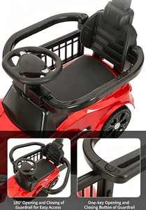 Coche <span class=keywords><strong>de</strong></span> Juguete Eléctrico para Bebés <span class=keywords><strong>de</strong></span> <span class=keywords><strong>1</strong></span> a 3 Años, Scooter con Ruedas Universales Antivuelco, Cochecito Infantil con Función <span class=keywords><strong>de</strong></span> Giro para Niños y Niñas - Product Image 3