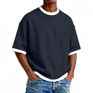 T-shirt Homme Décontracté à Manches Courtes 100% Coton Imprimé Vintage Hell <span class=keywords><strong>Star</strong></span> – Modèle Identique aux Collections de Fabricants (Stock Disponible) - Product Image 3