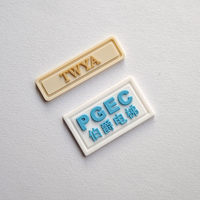Beau design 3D personnalisable bricolage logo en caoutchouc pour vêtements étiquette en silicone chapeau bagages étiquette de patch en caoutchouc