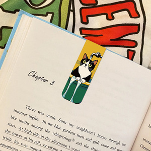 Nuovo Segnalibro Magnetico a Forma <span class=keywords><strong>di</strong></span> Gatto, Semplice e Divertente - Regalo Durevole per Insegnanti per Segnare i Libri - Product Image 3