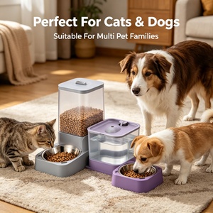 Distributeur automatique de nourriture et d'eau pour animaux de compagnie, pour chats et chiens, sans BPA, grande capacité, bol pour animaux de compagnie, vente en gros OEM - Product Image 5