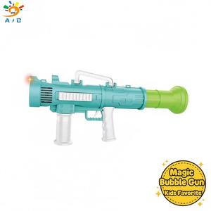 אקדח בועות סופר מסתובב חשמלי לילדים, צבעוני, דגם AJB Dazzling Light, צעצוע בועות לילדים - Product Image 5
