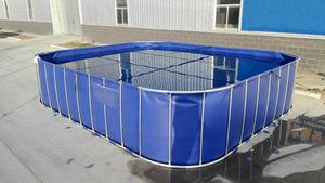 Bassin de pisciculture mobile en PVC <span class=keywords><strong>pour</strong></span> biofloc, fabriqué en Chine, portable, extérieur, avec toile en PVC portable - Product Image 3