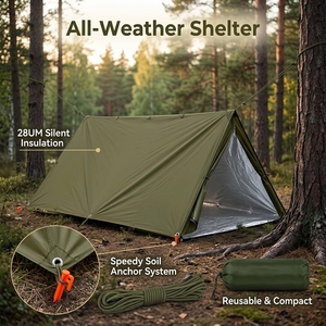 <span class=keywords><strong>Tenda</strong></span> di Sopravvivenza d'Emergenza per 1-2 Persone, Impermeabile, Ultraleggera, Pieghevole, in Mylar, per Campeggio all'Aperto - Product Image 5