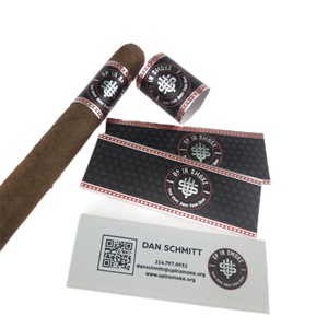 Premium Cigar Label Embossed Adhesive Gold Cigar Bands Paper Cigar Label Printing - Product Image 1