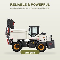 Nouveau Camion Malaxeur à Béton de Petite Taille 4m³ avec Moteur, Système Entièrement Hydraulique, Tambour Rotatif Autochargeur Mobile