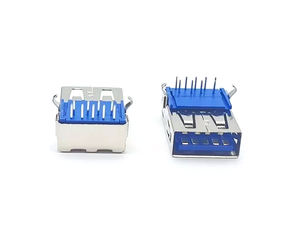 USB3.0 Enchufe hembra Ángulo recto DlP Plástico azul 9P - Product Image 3