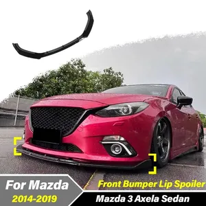 Para Mazda 3 Axela Sedán 2014 2015 2016 2017 2018 2019, alerón delantero para parachoques, accesorios decorativos para la parte delantera de la carrocería - Product Image 1