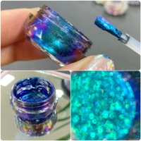 Multi-Chrom Chamäleon-Pigment Farbwechselndes Metallisches Optisches Chamäleon für Autolackierung Glimmerpulver