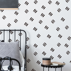 Lignes créatives minimalistes abstrait noir blanc stickers muraux chambre salon décoration <span class=keywords><strong>papier</strong></span> <span class=keywords><strong>peint</strong></span> autocollant auto-adhésif bricolage - Product Image 3