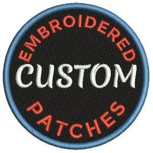 Vente en gros usine : Patchs brodés personnalisés de créateur, avec bordure laser, logo sur mesure, thermocollants pour chapeaux - Product Image 1