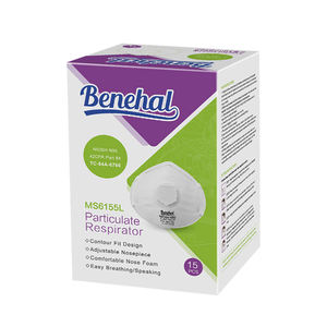 Einweg-NIOSH-Zulassung für <span class=keywords><strong>N95</strong></span> Cup-förmige Staubmasken-Atemschutz maske Half <span class=keywords><strong>Face</strong></span> EN149 Certified Reusable Cotton Cartridges Type - Product Image 5