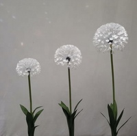 Décoration de mariage faite à la main, toile de fond de fleurs, fleurs artificielles géantes de pissenlit, décoration de fleurs, grande fleur