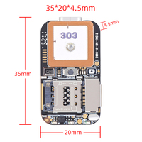 Module PCBA de mini-traceur GPS ZX303 GSM Wifi LBS avec localisation SOS, suivi via application web, puce de suivi, carte TF et enregistreur vocal pour personne et véhicule