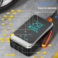 Cross-border Exclusive Wireless Smart Touch-screen Rechargeable Single Cylinder Car Tire Inflator ABS Fast Inflation Lighting