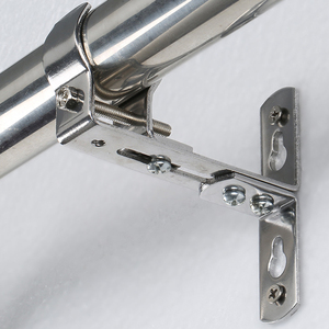 Supports de tringle à <span class=keywords><strong>rideau</strong></span> pour la maison, robustes, en fer noir, étanches, installation facile, haute qualité - Product Image 4