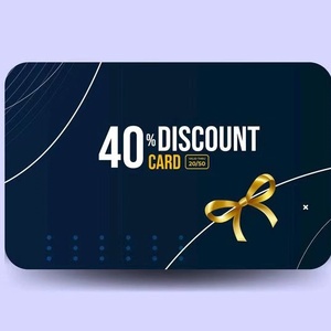 Cartes <span class=keywords><strong>de</strong></span> visite personnalisées en papier couché durable et écologique, impression numérique, finition gaufrée pour promotions, réductions, fidélisation - Product Image 1