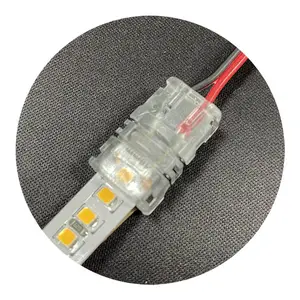 no peeing no solder IP20 IP65 10mm 2pins Hippo M led strip connector for single color led strip