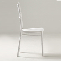 Chaises Tiffany en acrylique pour hôtel, prix d'usine, chaises en plastique pour événements, mariages et fêtes