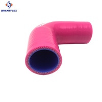 Manguera de Silicona Automotriz de 45, 90 y 180 Grados, Negra/Roja/Azul/Verde/Amarilla, 60mm 57mm, Reductora en Codo