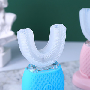 Brosse à dents électrique en forme de U, rechargeable, étanche, en silicone, nettoyeur oral ultrasonique pour le blanchiment des dents - Product Image 3