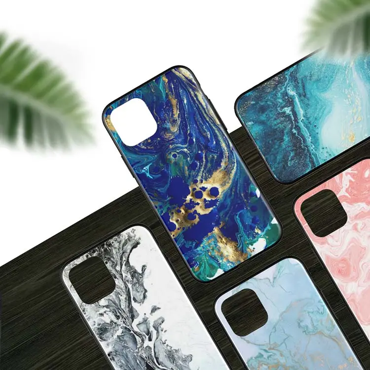 2019 ほとんど人気気性ガラスケバケバラグジュアリー携帯電話のケース 11 プリント携帯カバーのための iPhone 11Pro