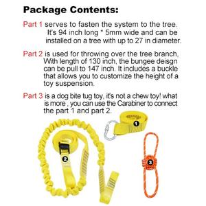 Retractable Interactive Dog Toy Rope Tug of War Toys for Medium or Large Dogs, Outdoor Hanging Exercise Play Tug War, - Product Image 4
