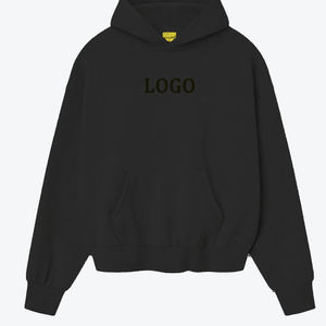 Custom factory Blank Hoodies 400-500 GSM Weighted Hoodie Oversized Pullover Drop Shoulder Heavy <b>Weight</b> Hoodies <b>Set</b> - Product Image 2