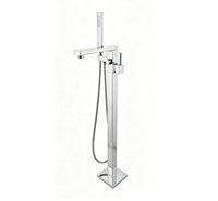 Robinet de baignoire sur pied en laiton GEASAM, colonne de douche à effet pluie, monocommande, pour distributeurs et fournitures de projets